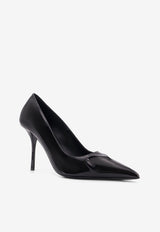 Alaïa Le Coeur 90 Pumps in Patent Leather Black AA3E089CK168999_Black_29838048