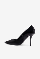 Alaïa Le Coeur 90 Pumps in Patent Leather Black AA3E089CK168999_Black_29838048