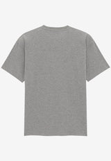 Saint Laurent Cassandre Embroidered T-shirt Gray 781566Y37HC1482_Gris Chine/Jaune_29853635