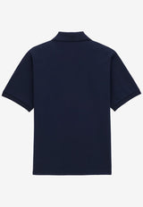 Saint Laurent Cassandre Embroidered Polo T-shirt Navy 798944Y37HC4140_MARINE_29853982