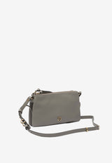 PINKO Mini Leather Double Bag Taupe 105359A0QOI68Q_aa570a70-6601-4cff-ada6-c220b4d01ed3