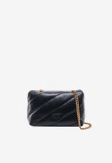 PINKO Mini Love One Puff Crossbody Bag Gray 100039A0F2Z99Q_Grey_33080690