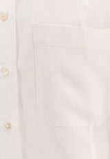 Stella McCartney Logo Embroidered Buttoned Shirt White 62015933FU3029124_White_33106174