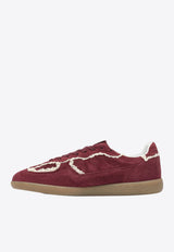 ALOHAS TB. 490 Crochet Suede Low-Top Sneakers Bordeaux S10082303_82297
