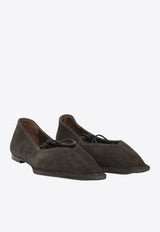ALOHAS Sway Suede Ballet Flats Brown S10094601_82305