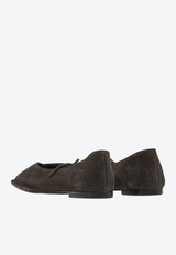 ALOHAS Sway Suede Ballet Flats Brown S10094601_82305