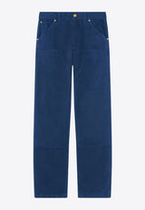 Versace Carpenter Straight-Leg Pants Blue