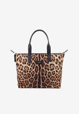 Dolce & Gabbana Adamo Leopard Print Tote Bag Brown BM2375A6F30_HY13M_Spotted_33309181