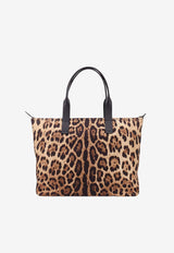 Dolce & Gabbana Adamo Leopard Print Tote Bag Brown BM2375A6F30_HY13M_Spotted_33309181