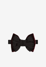 Dsquared2 Classic Velvet Bow Tie Burgundy PAM000500108409_M1490