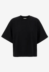 Saint Laurent Cassandre Oversized T-shirt Black 827001Y37ZE_1000
