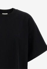 Saint Laurent Cassandre Oversized T-shirt Black 827001Y37ZE_1000