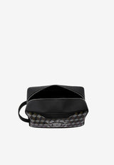 Au Départ Square 26 Monogram Pouch Bag Black SMWB001_282