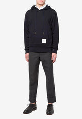 Thom Browne Classic Loopback Hooded Sweatshirt Navy MJT086A03377_415