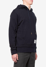 Thom Browne Classic Loopback Hooded Sweatshirt Navy MJT086A03377_415