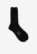 ANTIPAST Logo Embossed Socks Black ANP118A_BLACK