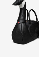 Thom Browne Pebbled Leather Goose Handbag Black UAG227A00198_001