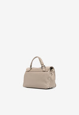 Zanellato Baby Postina Daily Pebbled Leather Top Handle Bag Taupe 0680100050000BABY_Z0160