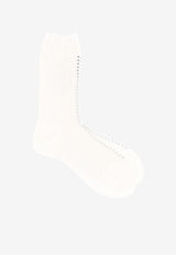 ANTIPAST Ribbed Logo Socks Ivory AM791_IVORY