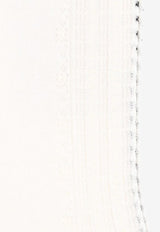 ANTIPAST Ribbed Logo Socks Ivory AM791_IVORY