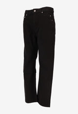 Rick Owens DRKSHDW VDD Straight-Leg Jeans Black DS01E3310CVS_09