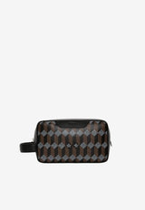 Au Départ Square 20 Monogram Pouch Bag Black SMWB002_282