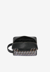 Au Départ Square 20 Monogram Pouch Bag Black SMWB002_282