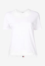 Thom Browne Classic Loopback Pique T-shirt White FJS013A00050_100