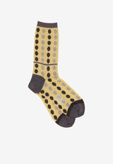 ANTIPAST Polka-Dot Pattern Socks Cream AM238A_CREAM