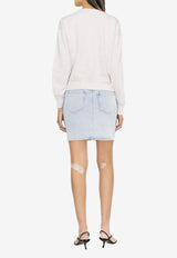 Isabel Marant Shad Crewneck Sweatshirt White SW0054FAA2M41I_23EC