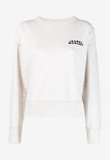 Isabel Marant Shad Crewneck Sweatshirt White SW0054FAA2M41I_23EC
