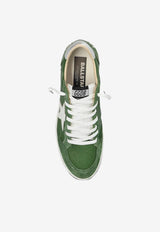 Golden Goose DB Ballstar Suede Sneakers Green GMF00117F007573_35837