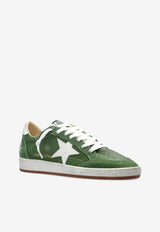 Golden Goose DB Ballstar Suede Sneakers Green GMF00117F007573_35837
