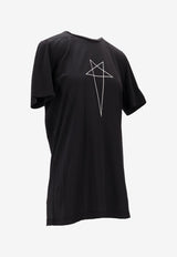 Rick Owens DRKSHDW Level T Pentagram T-shirt Black DU01E3250RNEP3P_0911