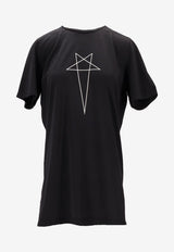 Rick Owens DRKSHDW Level T Pentagram T-shirt Black DU01E3250RNEP3P_0911