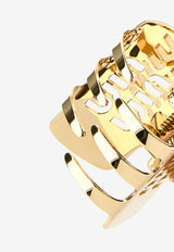 Miu Miu Logo Lettering Hair Claw Gold 5IF2192DTU_F0056