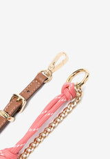 Miu Miu Cord and Leather Trick Keyring Multicolor 5TL510ACRT_F04Q8