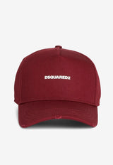 Dsquared2 Logo Embroidered Baseball Cap Burgundy BCM060305C00001_M4171