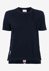 Thom Browne Classic Loopback Pique T-shirt Navy FJS013A00050_415