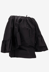 Meryll Rogge Off-Shoulder Ruffled Blouse Black 500559WS25_BLACK