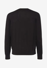 Dsquared2 Logo Embroidered Crewneck Sweatshirt Black S74HA1486D13018_900