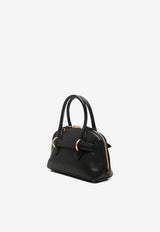 Miu Miu Mini Aventure Nappa Leather Handbag Black 5BP090VOOO2BBL_F0002