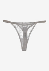 Marine Serre Mesh Flock Sheer Thong Off-white WUW060ACJER0005_WH20