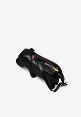 Thom Browne Hippo Baguette Grained Leather Handbag Black UAG226A00198_001