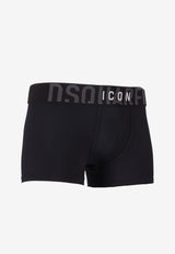Dsquared2 Logo Waistband Boxer Black D9LDG5830_001