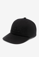 Isabel Marant Tyron Logo Embroidered Baseball Cap Black CQ001XFBA2C08A_BKBK