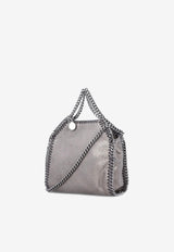 Stella McCartney Tiny Falabella Faux Leather Tote Bag Silver 391698WP0609_1113_TH