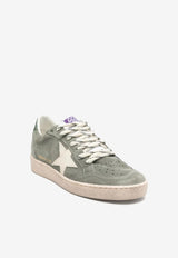 Golden Goose DB Ballstar Suede Lace-Up Sneakers Green GWF00117F007564_35932