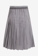 Miu Miu Pleated Check Skirt Multicolor MG2467SOOO17LX_F0OBD
