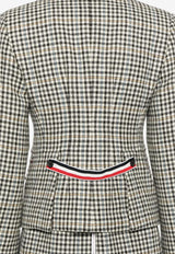 Thom Browne Gunclub Check High Break Tweed Blazer Gray FBC946AF0928_980